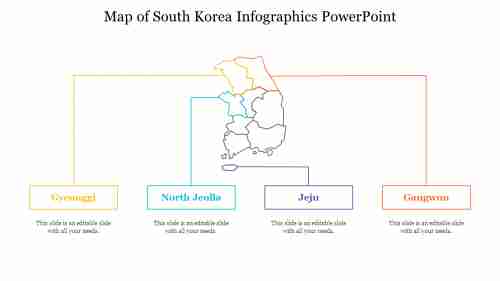Map of South Korea Infographics PowerPoint